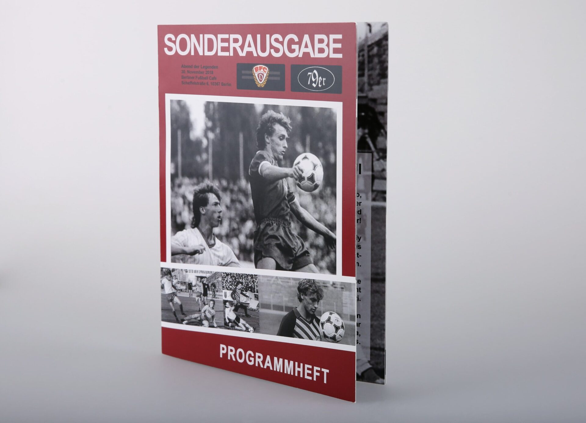 Programmheft Sonderausgabe Berliner Fußball-Café