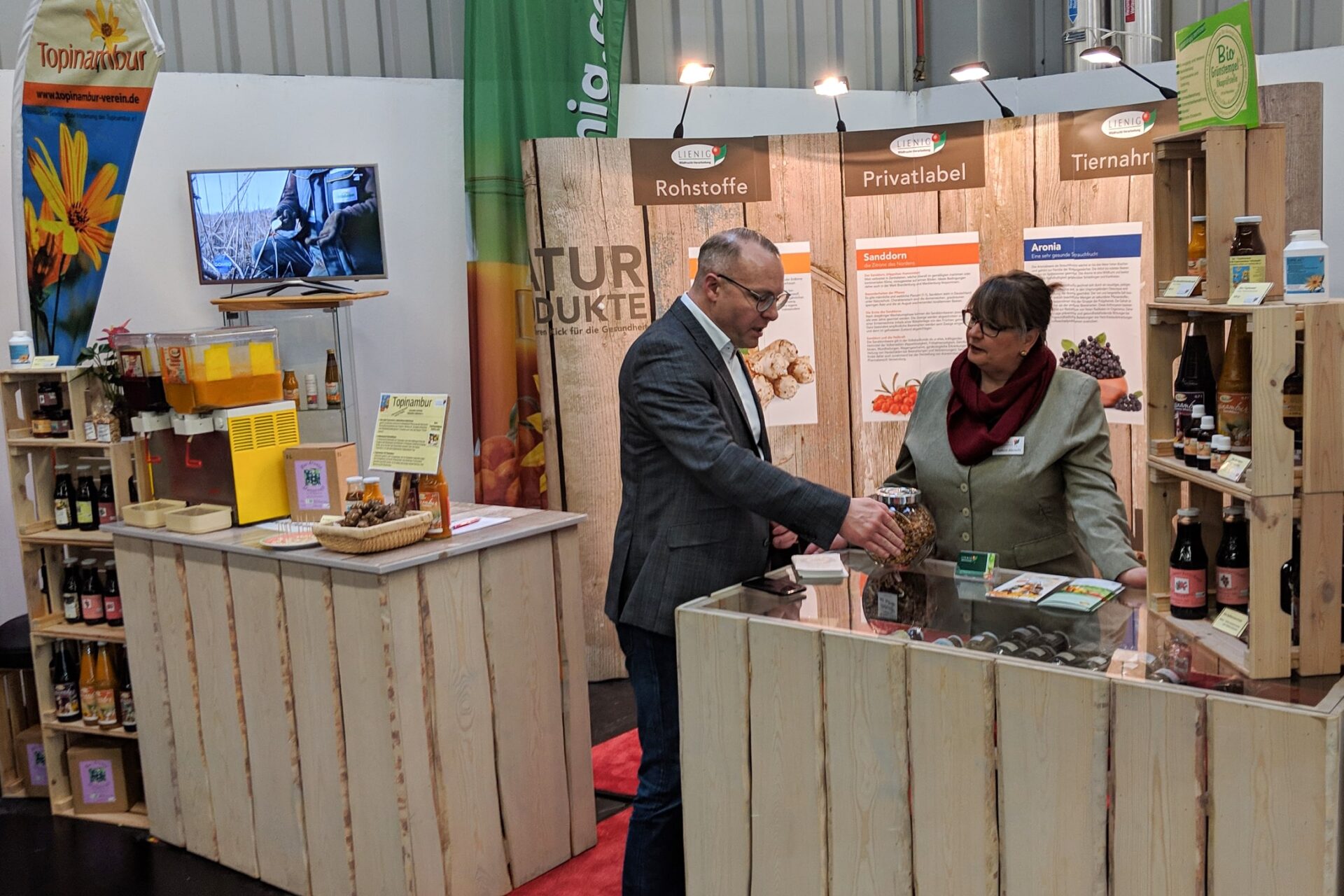 Messestand Verkaufspräsentation