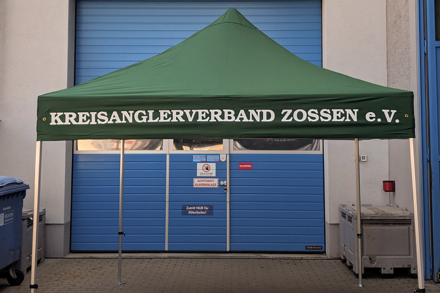 Messestandzelt Kreisanglerverband Zossen e.V.