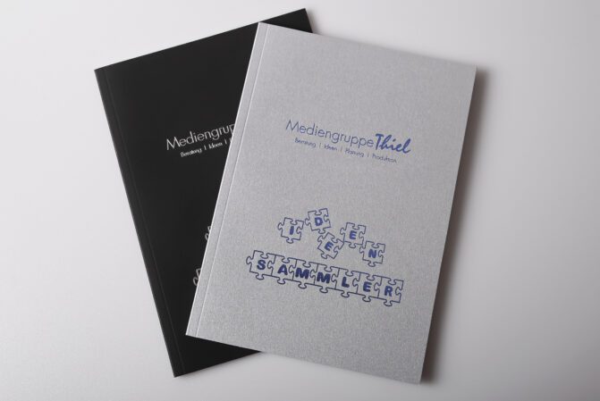 Notizbuch mit Heißfolienprägung Mediengruppe Thiel